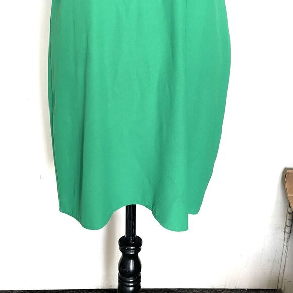A.B.S. Collection Womens Dress Green Size Small Short Tiered Sleeve Shift Mini - Picture 5 of 14